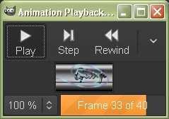 Playback of Animation filter.